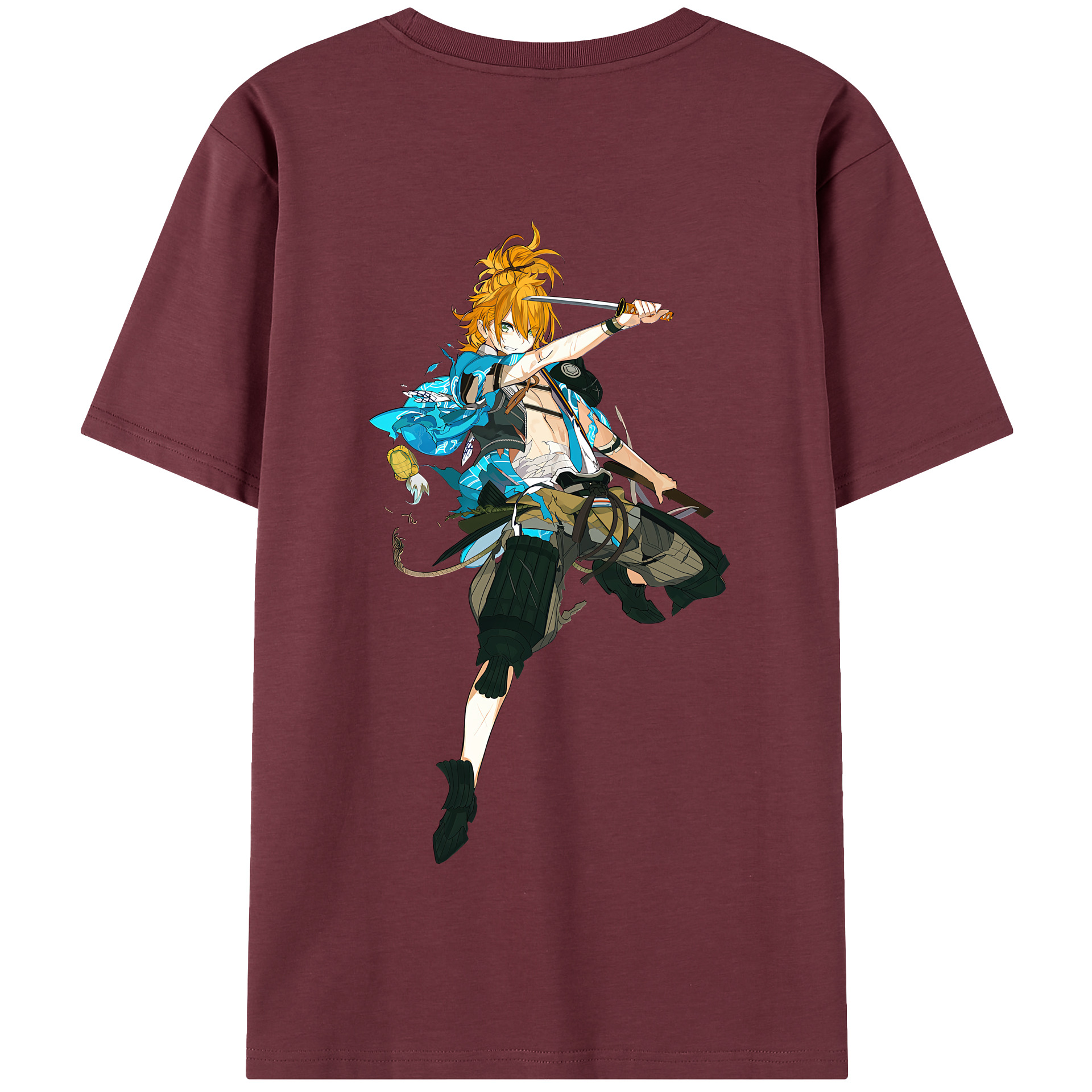 （画像用） 刀剣乱舞 Touken Ranbu 綿100％半袖Tシャツ（背面プリント）